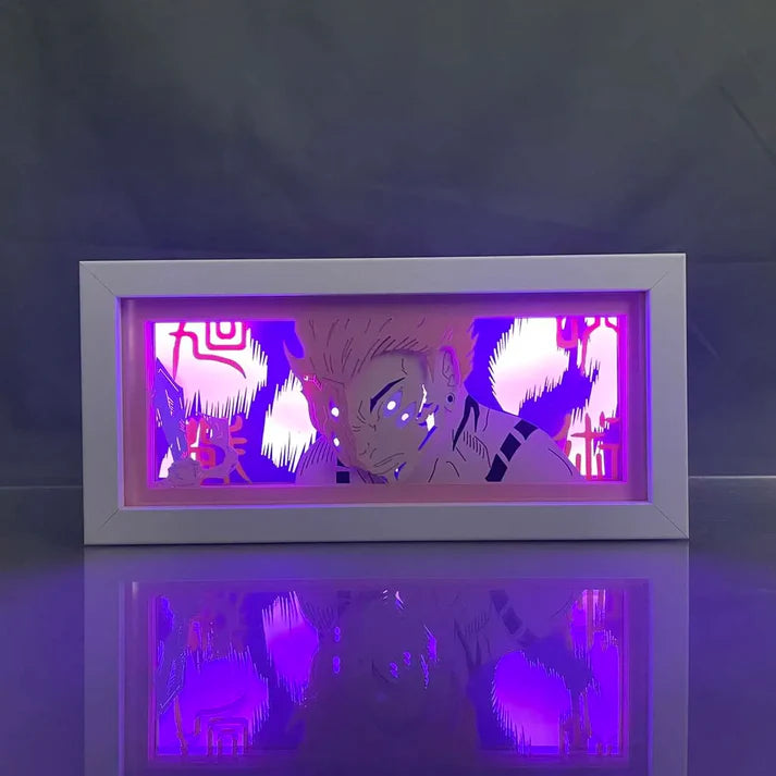 Lampe LED Manga Sukuna Divine Flame - Jujutsu Kaisen Télécommande RGB