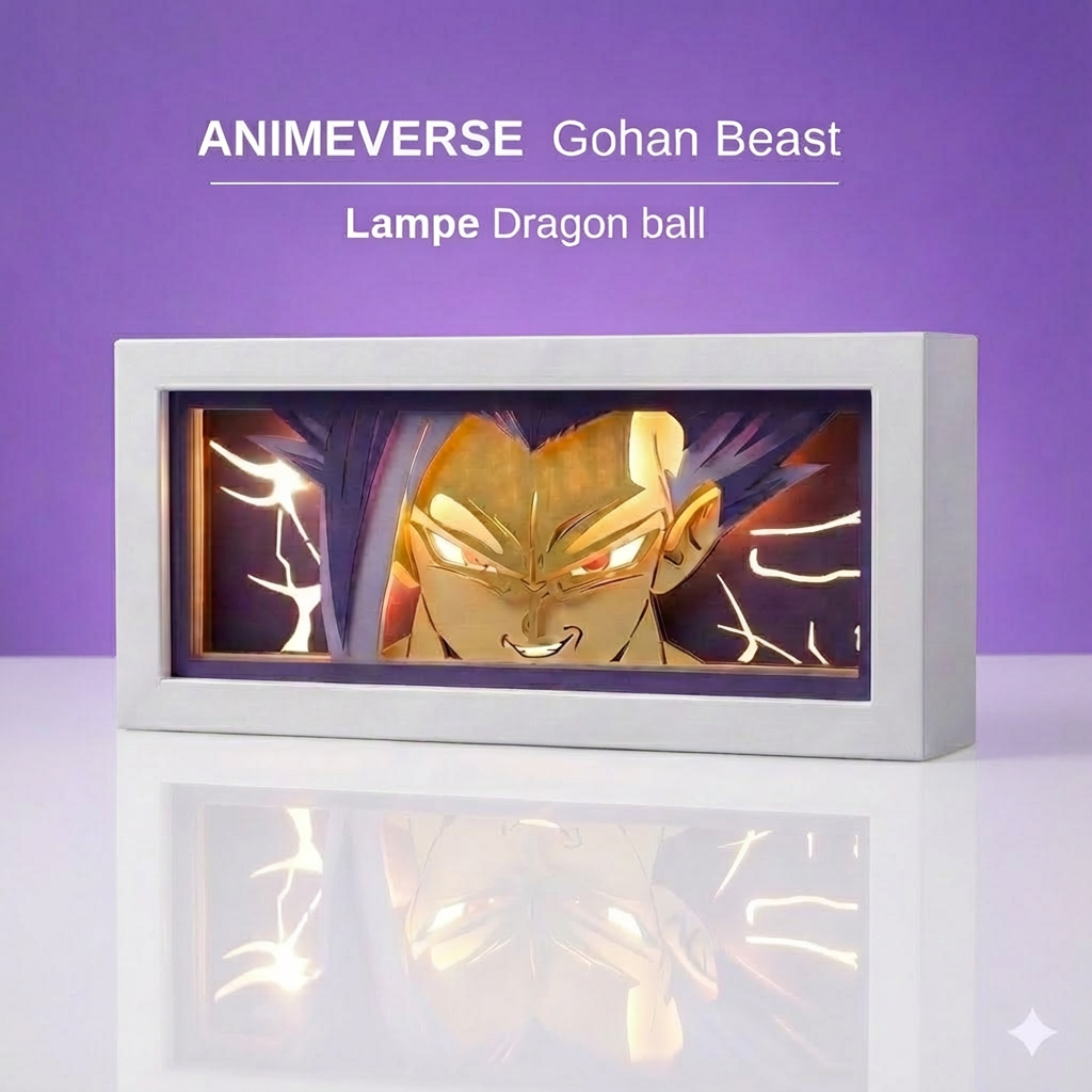 Veilleuse LED Gohan Beast - Lampe de Chevet Dragon Ball Super Hero