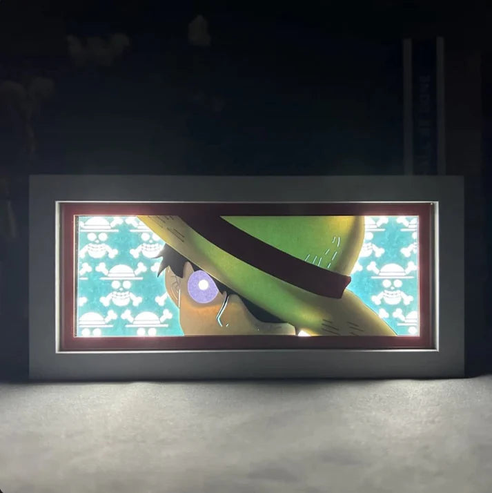 Lampe LED Manga Luffy Chapeau de Paille - One Piece Télécommande RGB