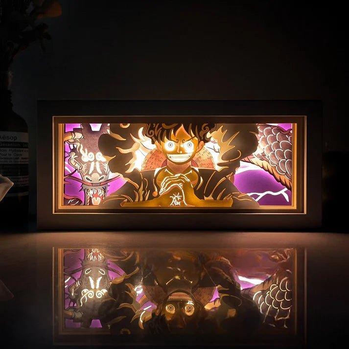 Lampe LED Manga Luffy Gear 5 - One Piece Télécommande RGB