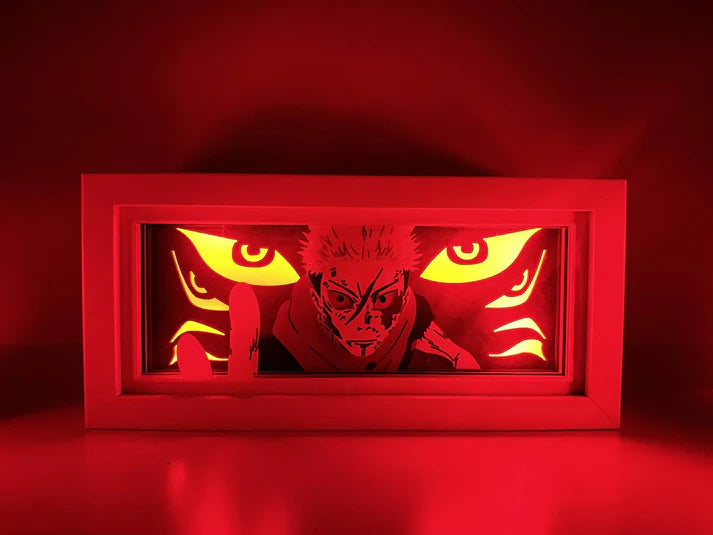 Lampe LED Manga Sukuna Roi des Fléaux - Jujutsu Kaisen Télécommande RGB